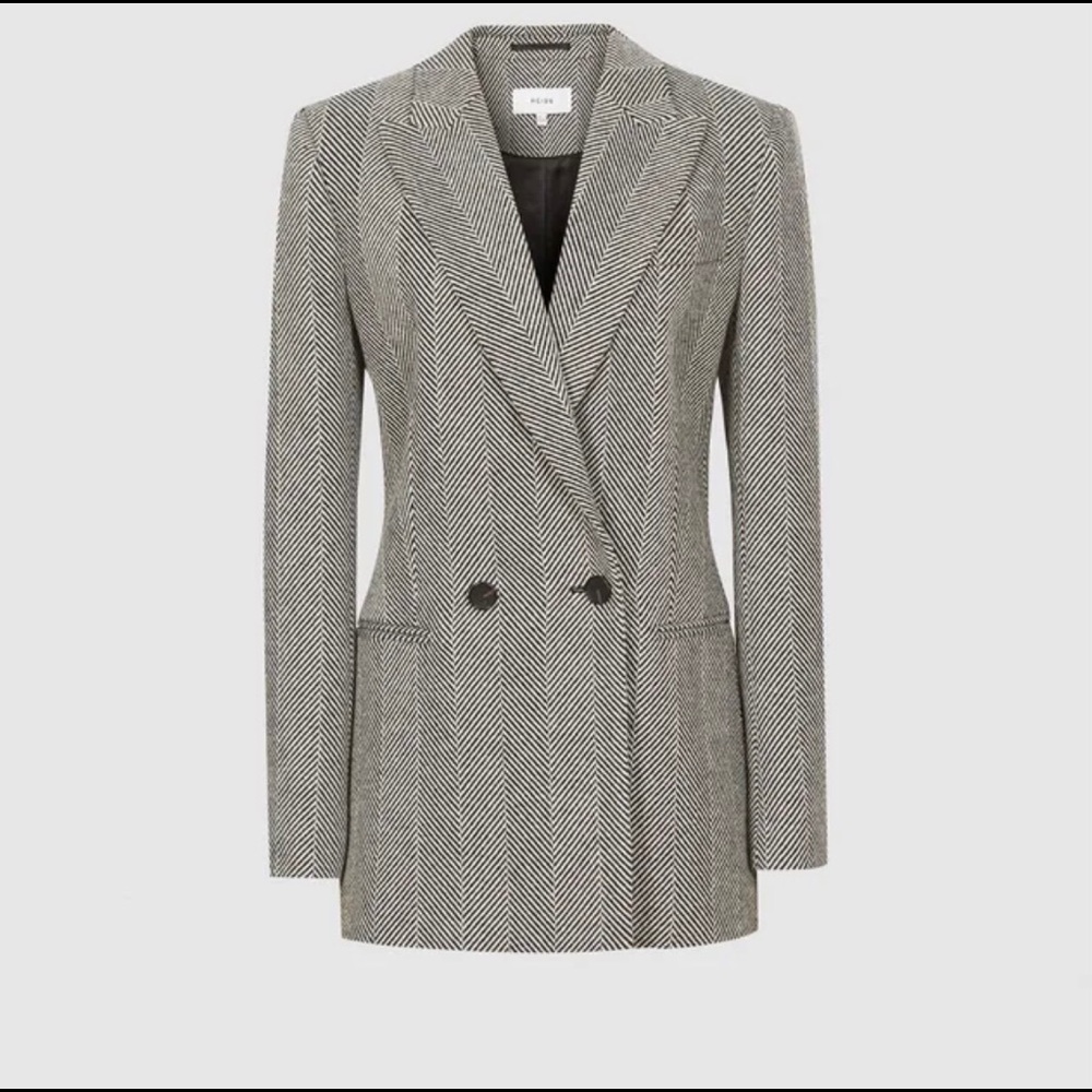 Reiss Taite Herringbone Blazer